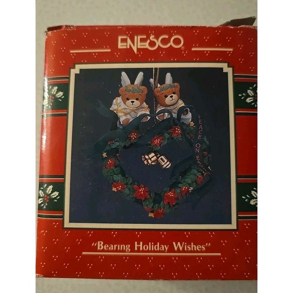 Enesco Christmas‎ Ornament "Bearing Holiday Wishes"